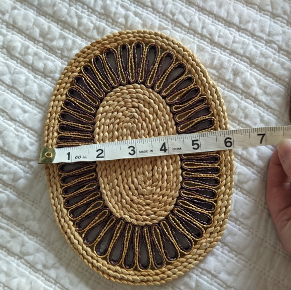 Set of 2 boho vintage trivets - Picture 3 of 5